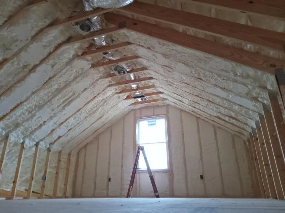 Spray foam roofing application for Crawl Space Insulation project in Swatara